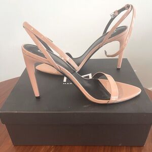 Marc Fisher Caterina Light Natural Strappy Heel Size 9M